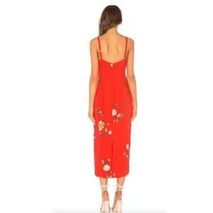 Capulet | Dresses | Janette Midi Dress In Red Floral | Poshmark